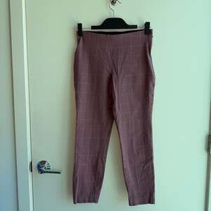 A New Day Women's Mauve Plaid Skinny Ankle Dress Pants Size 6